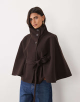 Amara Cape-Jacke mit Gürtel