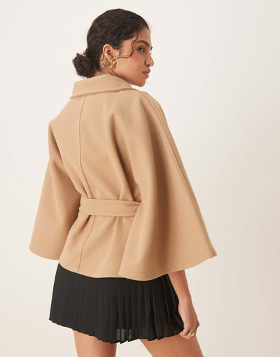 Amara Cape-Jacke mit Gürtel