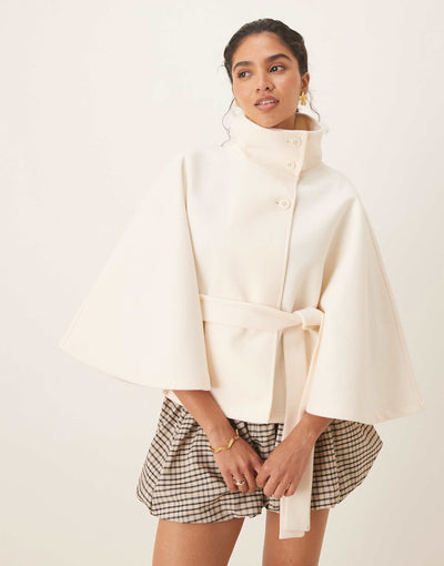 Amara Cape-Jacke mit Gürtel