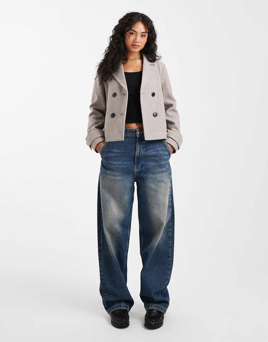 Ella Cropped Peacoat