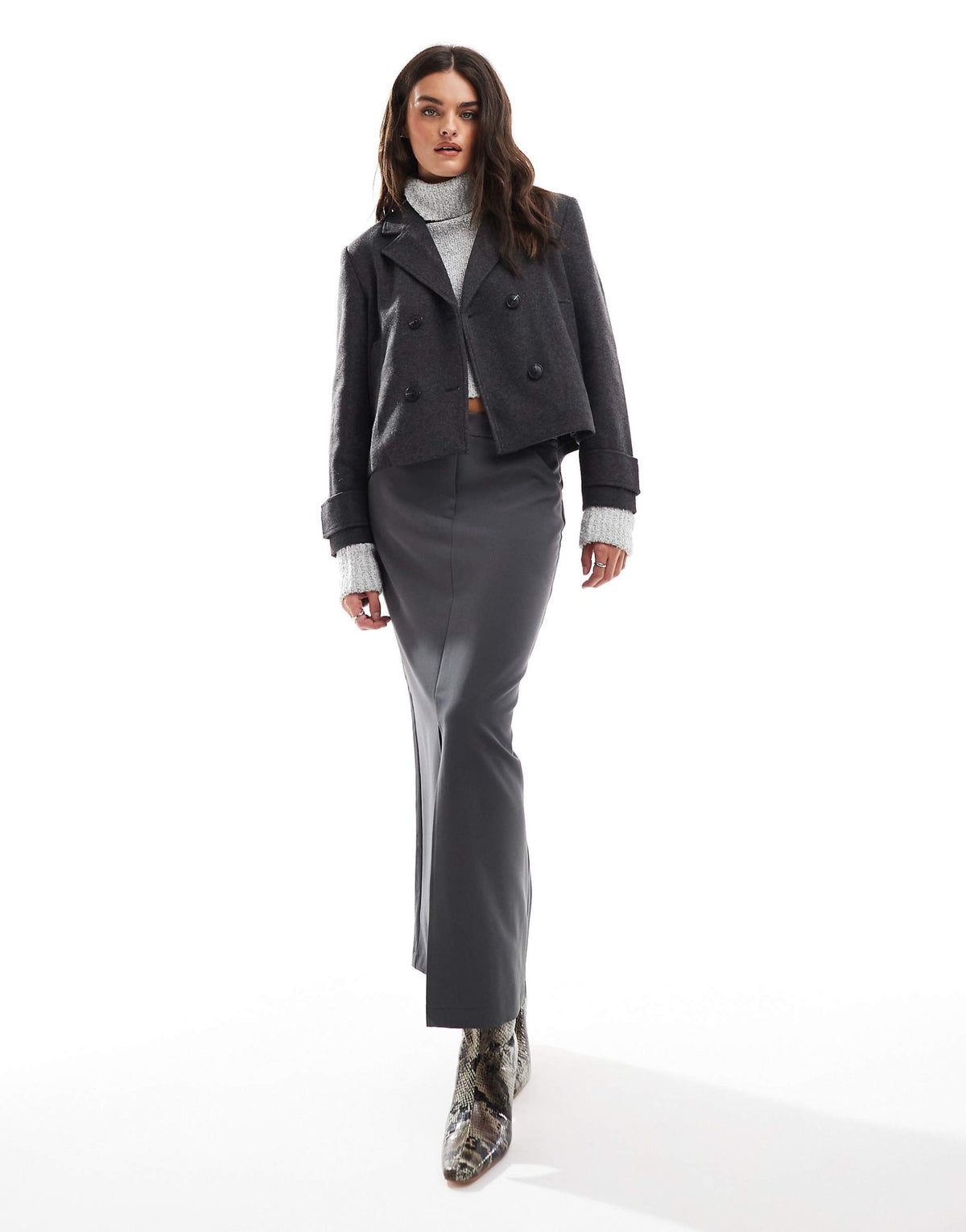 Ella Cropped Peacoat