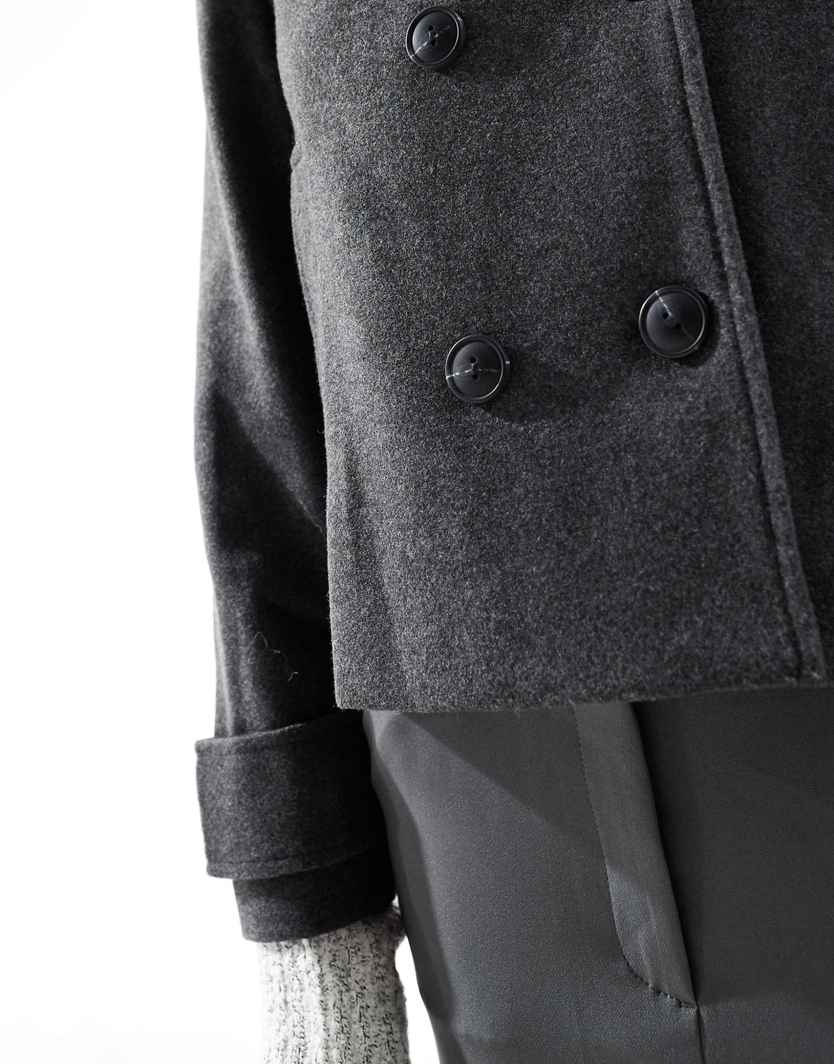 Ella Cropped Peacoat
