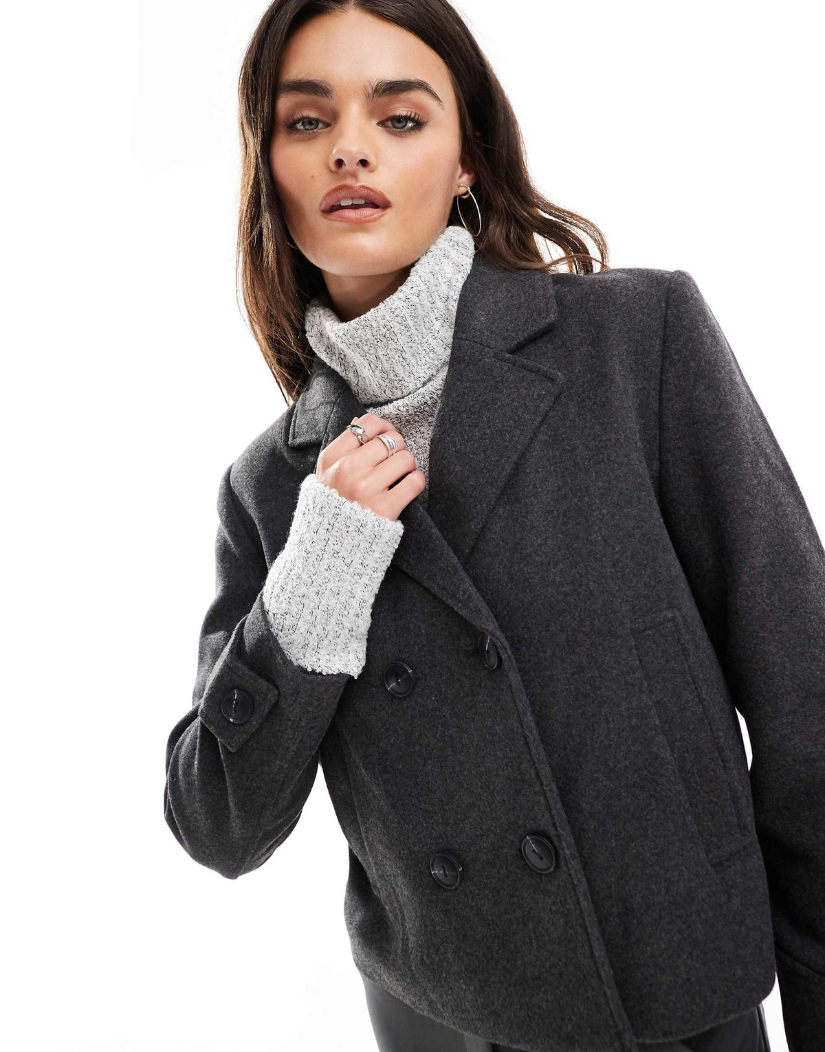 Ella Cropped Peacoat