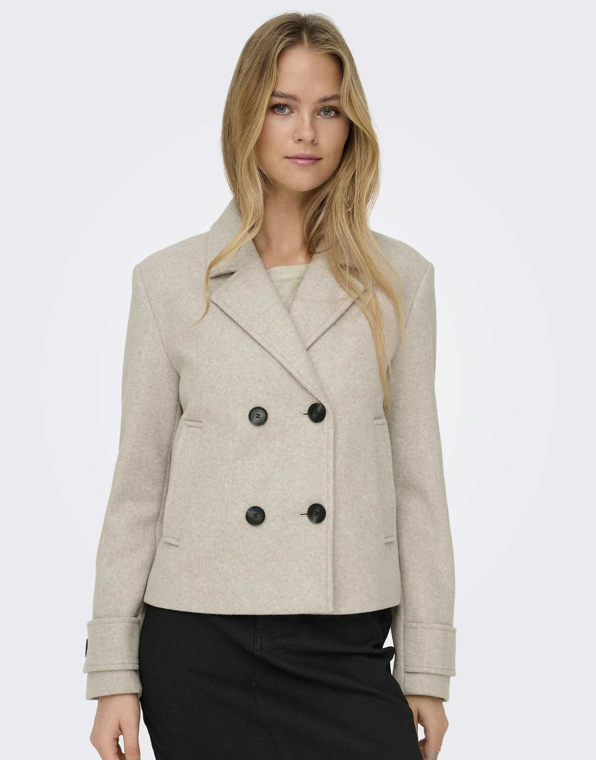 Ella Cropped Peacoat