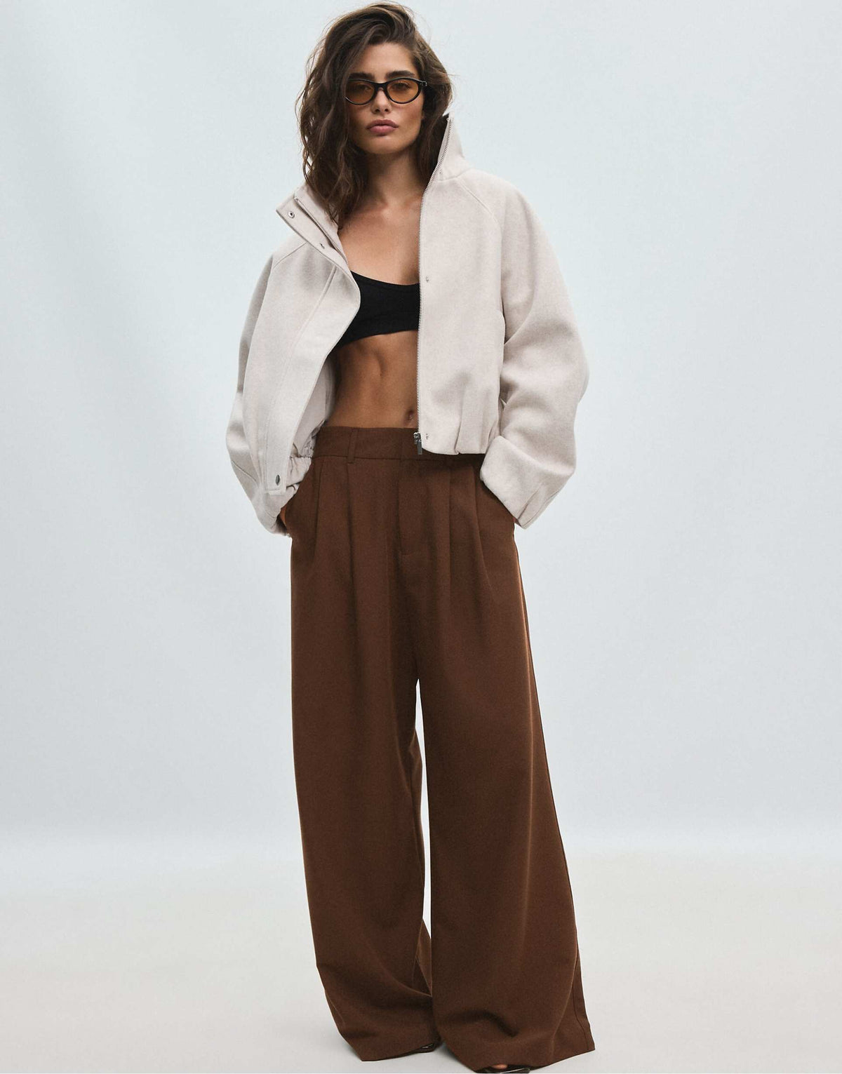Lina Cropped Bomber