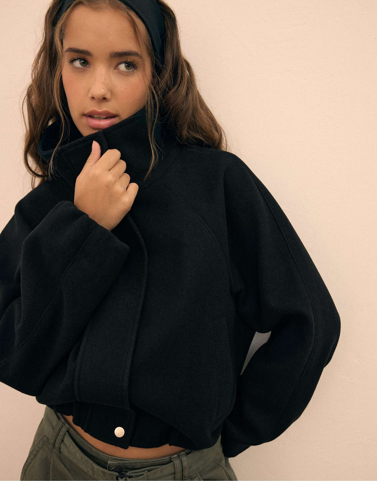 Lina Cropped Bomber